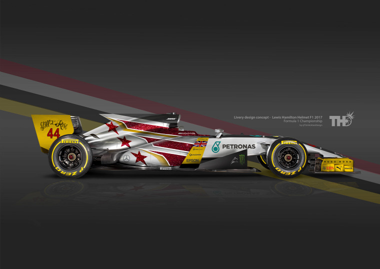 F1 Forma-1 Lewis Hamilton Mercedes Forma-1 autófestés