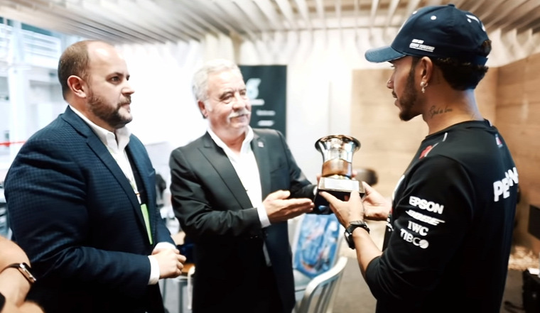 F1 Forma-1 Lewis Hamilton Juan Manuel Fangio Mercedes Brazil Nagydíj