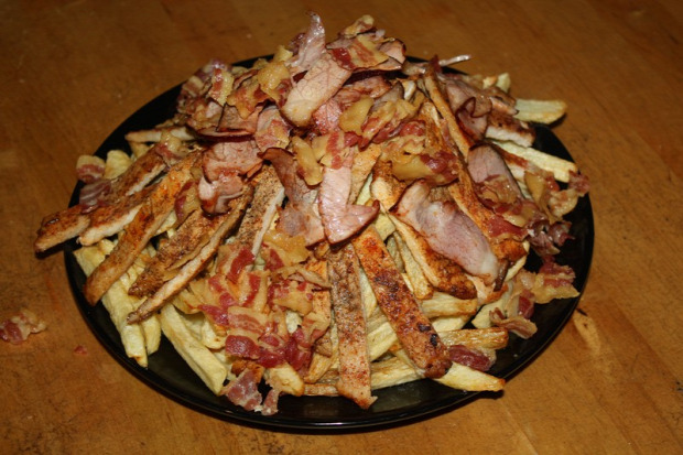 recept főétel húsétel melegétel krumpli sertés bacon sonka buli
