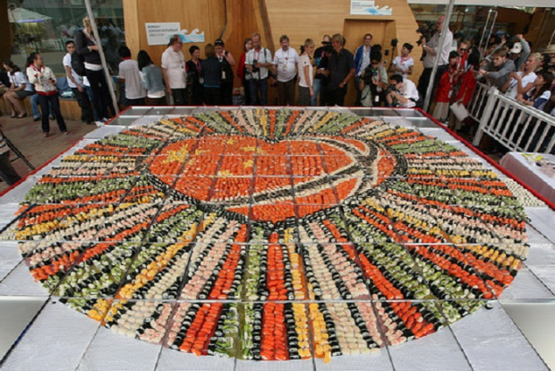 világcsúcs szusi sushi mozaik