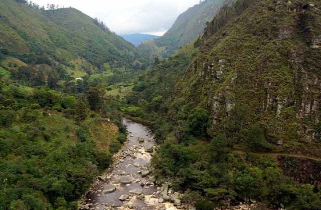 Kolumbia Fusagasugá Pasca Sumapaz-kanyon Salto La Chorrera Venecia Cabrera