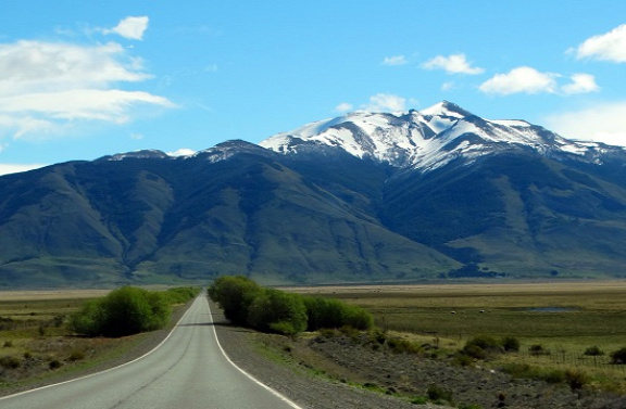 Útban a Perito Moreno-gleccserhez