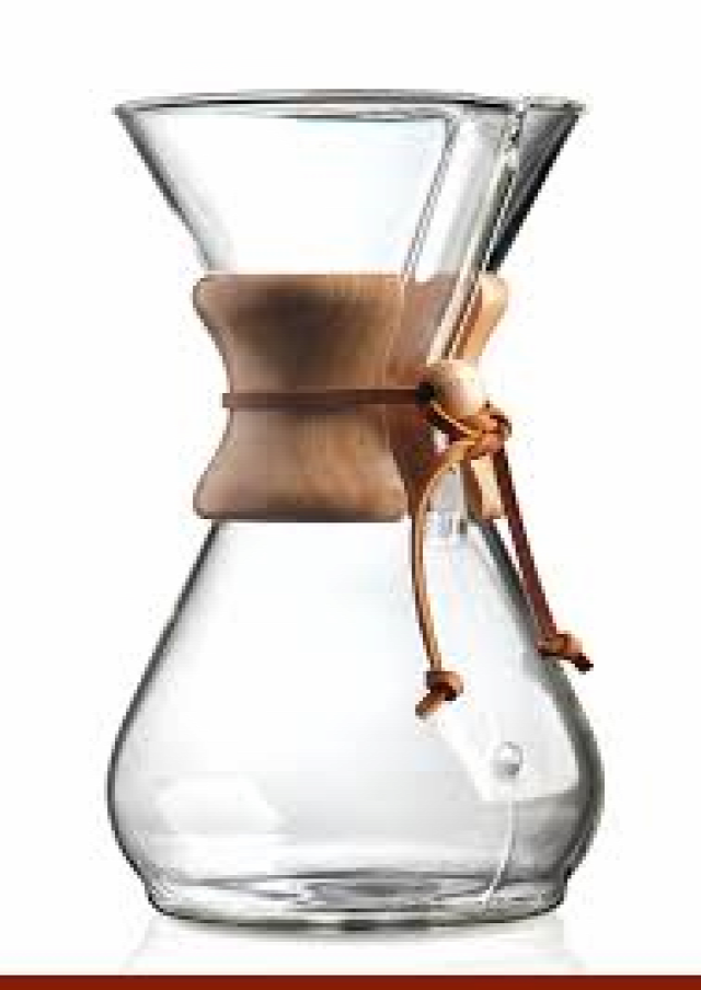 kotyogós Chemex otthon kávékészítés