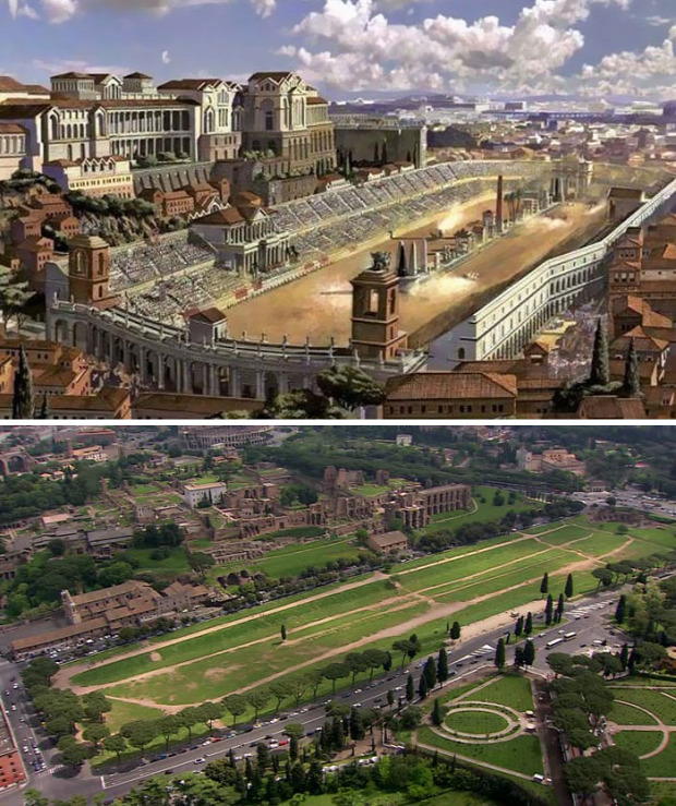 A világ érdekes Róma római birodalom épület híres látvány