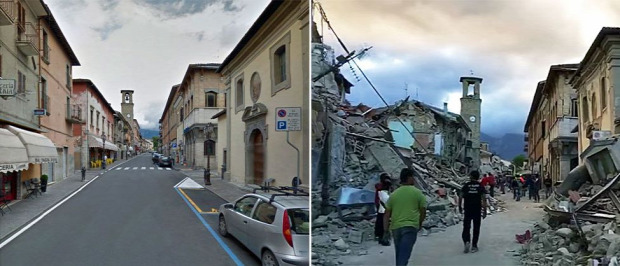 A világ érdekes Olaszország földrengés