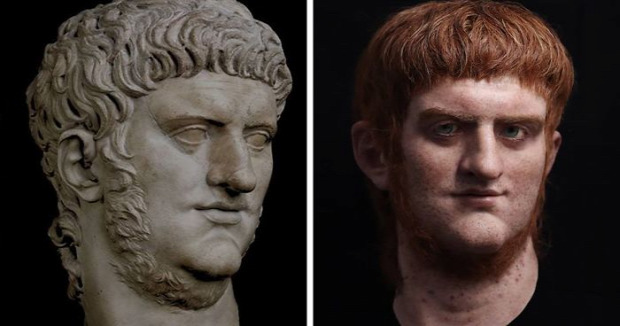 A világ érdekes hiperrealista szobor mellszobor római császár