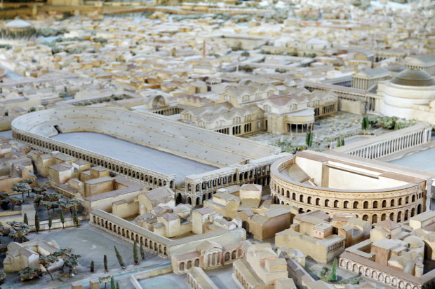 Ókor Róma I. Konstantin császár makett modell térkép A világ érdekes