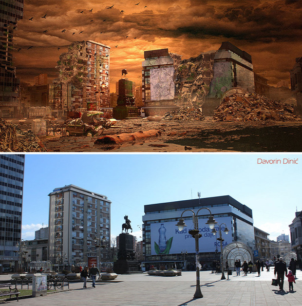 A világ érdekes Nis Szerbia város pusztulás armageddon