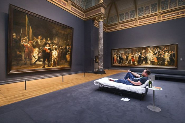 A világ érdekes Hollandia Rijksmuseum Éjjeli őrjárat múzeum vendég jubileum