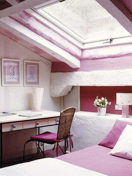 shabby chic romantikus stílus pink pasztell rózsaszín virtuális paletta színes falak hálószoba