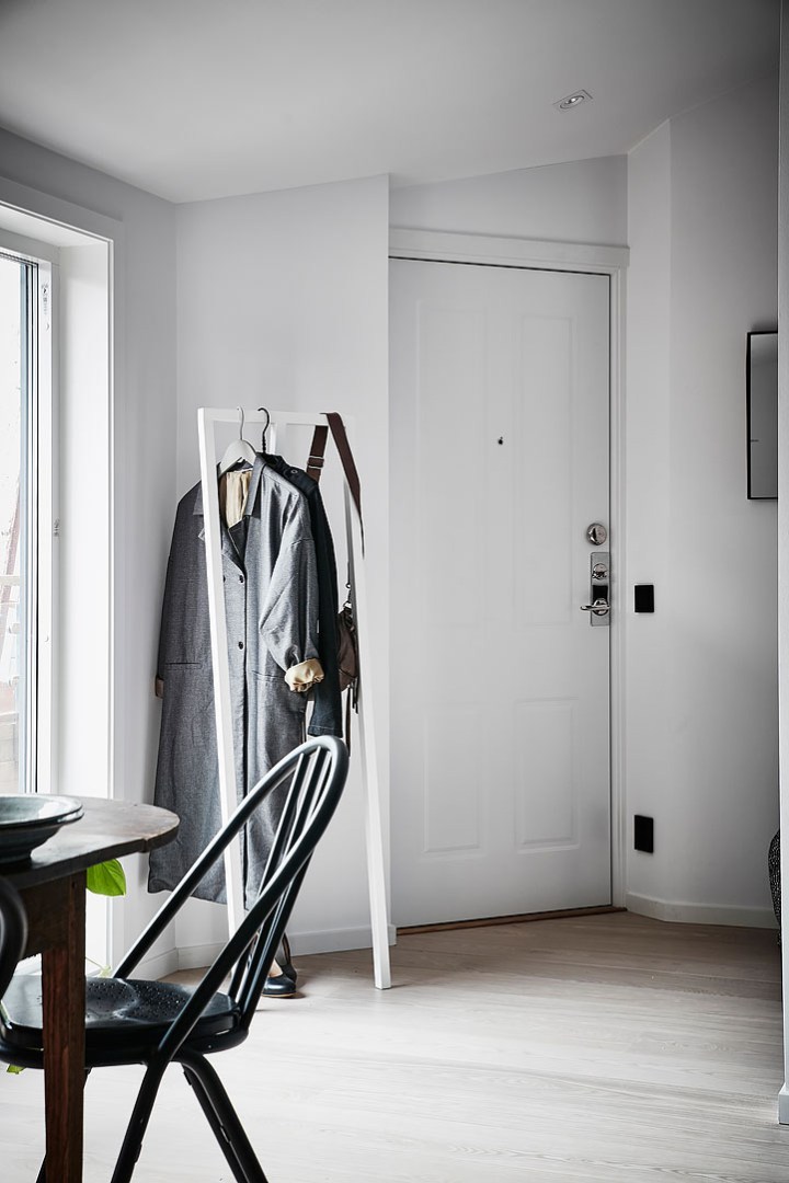 kis lakás skandináv stílus nagyvilág lakberendezés inspiráció penthouse terasz térkihasználás