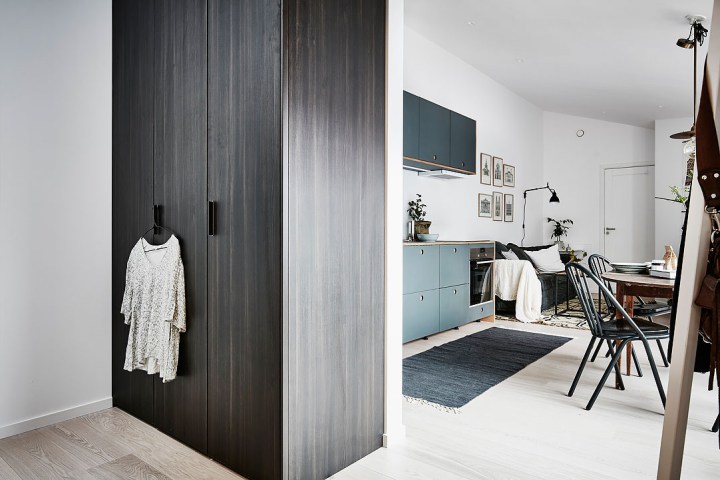 kis lakás skandináv stílus nagyvilág lakberendezés inspiráció penthouse terasz térkihasználás