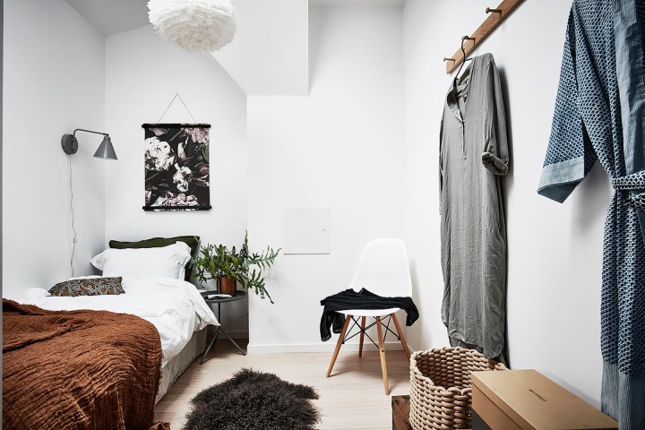kis lakás skandináv stílus nagyvilág lakberendezés inspiráció penthouse terasz térkihasználás