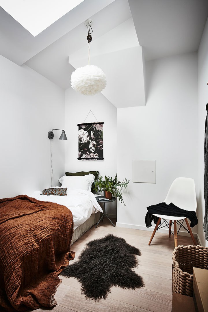 kis lakás skandináv stílus nagyvilág lakberendezés inspiráció penthouse terasz térkihasználás