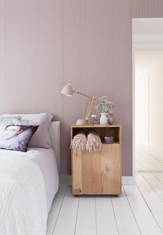 shabby chic romantikus stílus pink pasztell rózsaszín virtuális paletta színes falak hálószoba