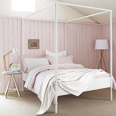 shabby chic romantikus stílus pink pasztell rózsaszín virtuális paletta színes falak hálószoba