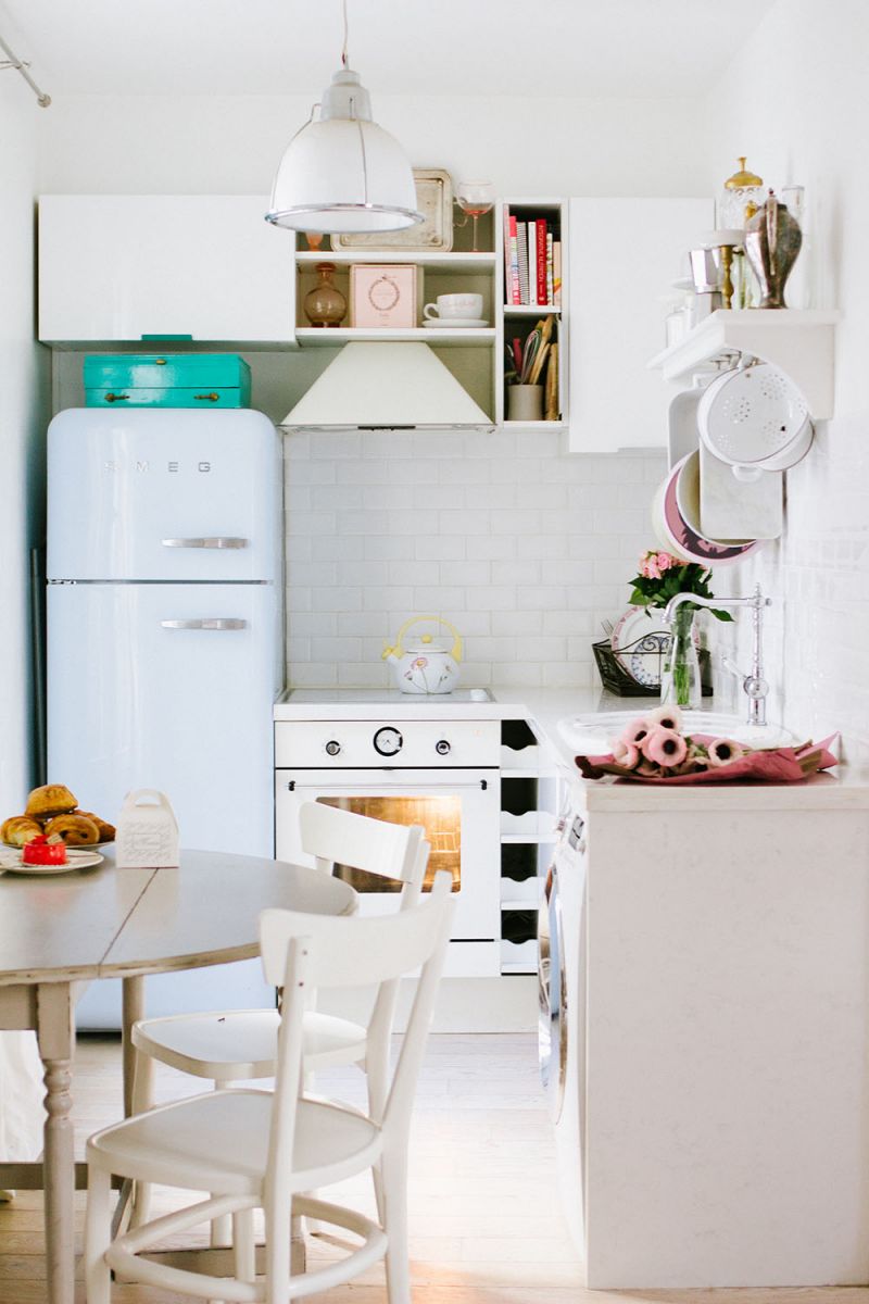 garzon nagyvilág shabby chic csajos kis lakás praktikus kialakítás pasztell színek rózsaszín falak