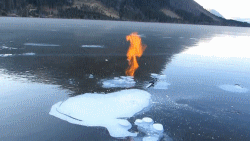 jég lég ég érdekes metán gyújt tűz
