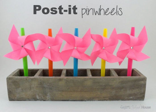 Post-it Pinwheels: Smart School House