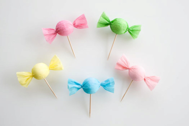 Candy Cupcake Toppers