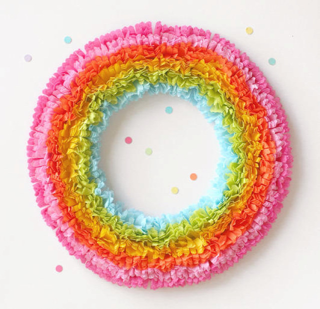 Rainbow Wreath