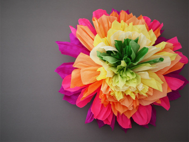 Crepe Paper Flower