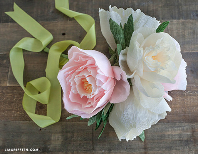 Crepe Paper Peonies