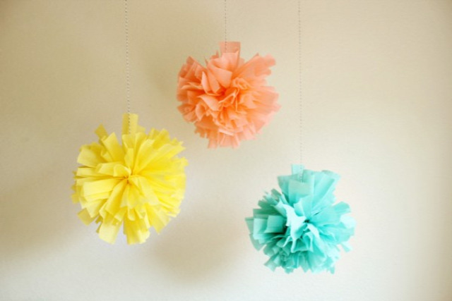 Crepe Paper Poms