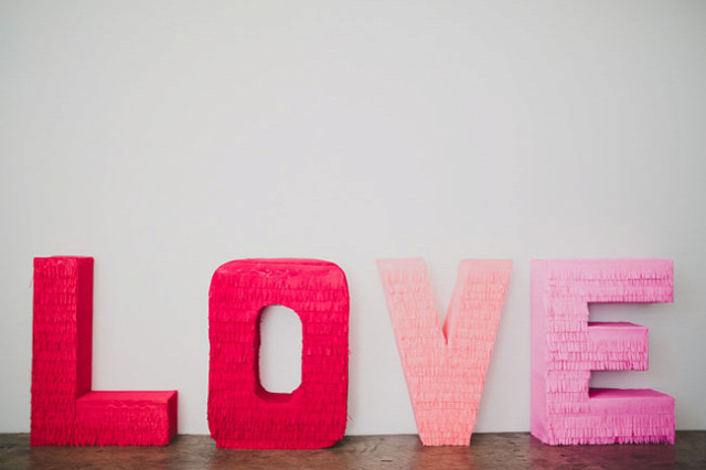 Giant Fringe LOVE Letters