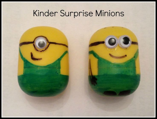 How to make Minions (from kinder eggs)