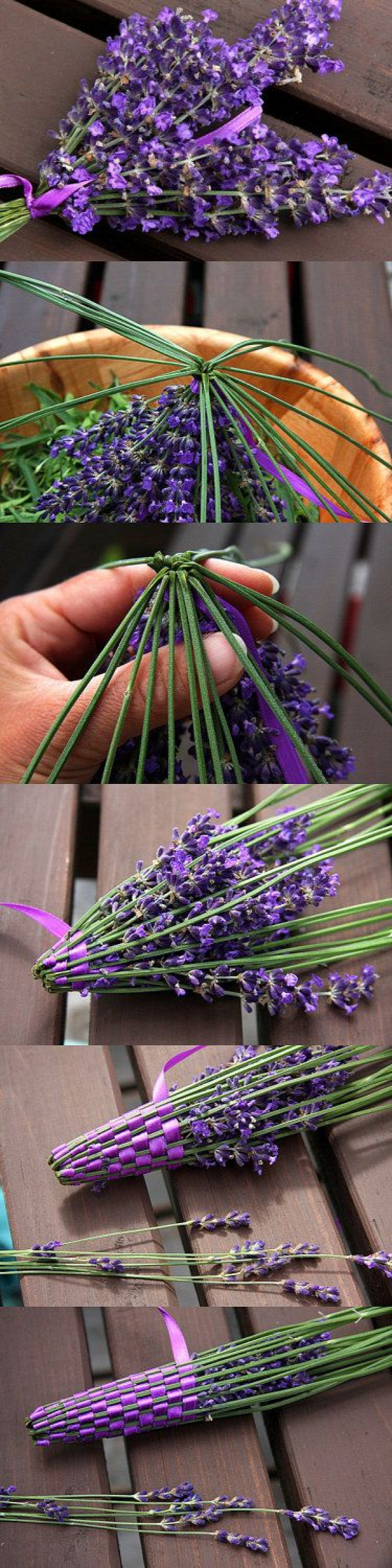 Organic Lavender Wand - Light Green and Purple Satin Ribbon - Made in Canada. $19.00, via Etsy. - ça est une chouette idée