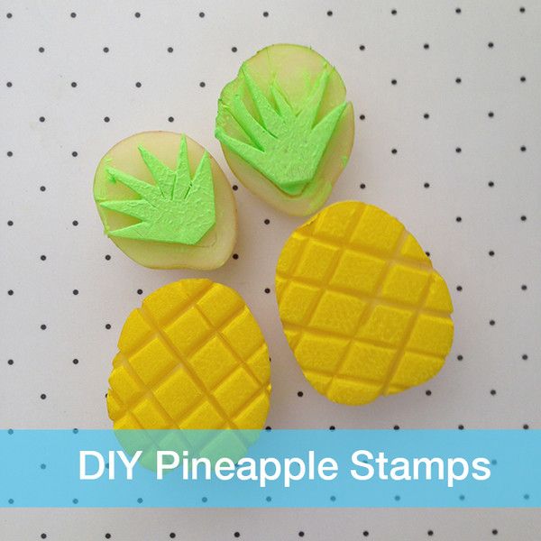 Pineapple Potato Stamps - Taylor + cloth super cute DIY craft tutorials