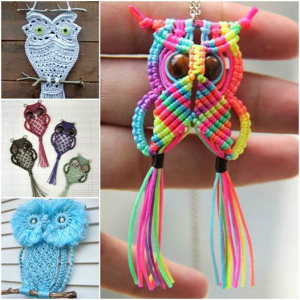 How adorable are these macrame owls