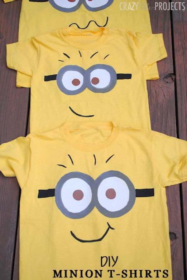 Paint Your Own Minion Shirt for Kids (Great holiday gift idea!)