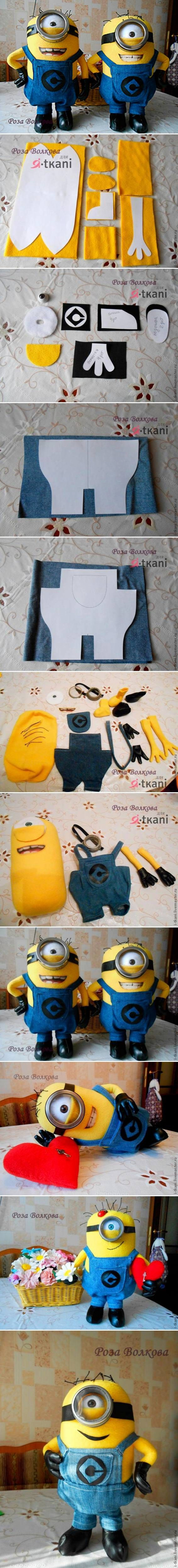 DIY Minion Dolls. I know whose christmas present this will be!