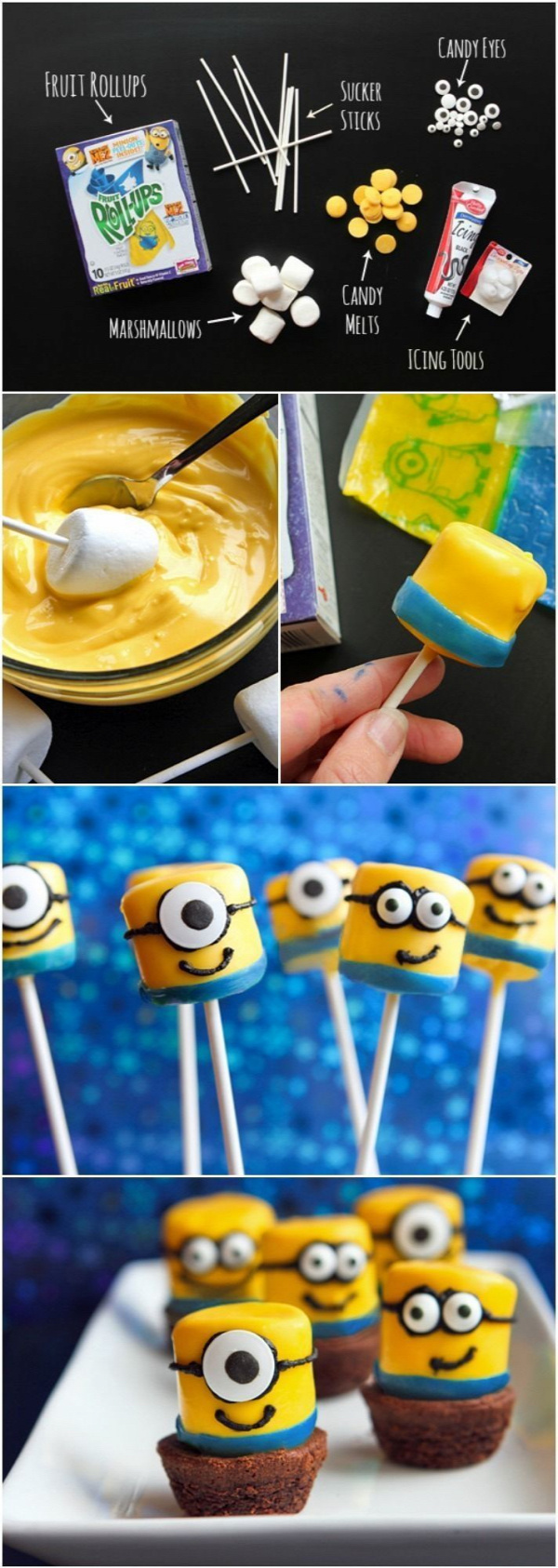 Dispicable Me Minions ... These guys are super cute and fairly easy to make. Just a little time consuming.