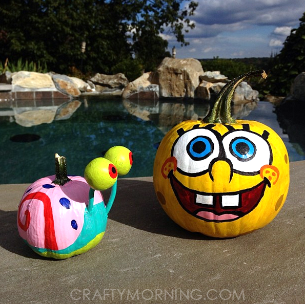 no-carve-spongebob-pumpkin-idea-for-kids