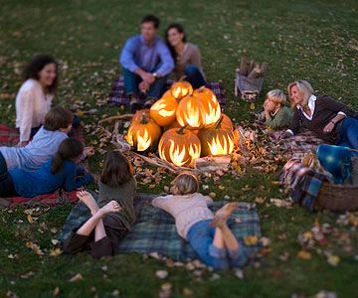 Pumpkin Bonfire - Some guests may prefer to relax the night away rather than dance the night away.