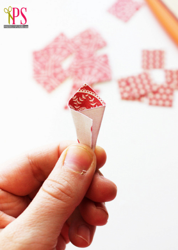 rolled paper flower christmas ornaments tutorial 8 karácsony papírdísz DIY papírcsillag