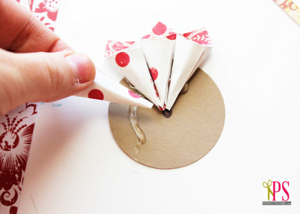 rolled paper flower christmas ornaments tutorial 5 karácsony papírdísz DIY papírcsillag