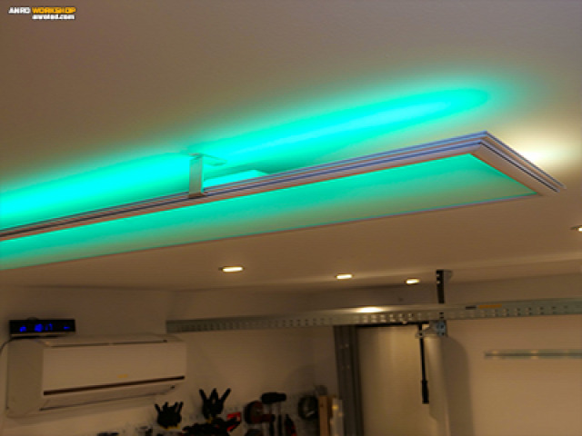 világítás RGB LED szalag LED panel mennyezeti lámpa hangulatvilágítás színváltós LED lámpa youtube videó csináld magad házilag DIY webáruház anro