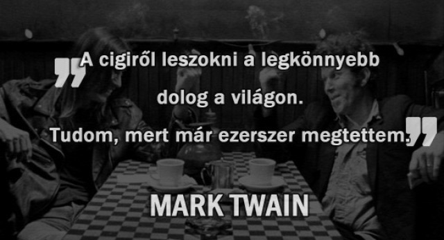 szokás dohányzás mark twain káros