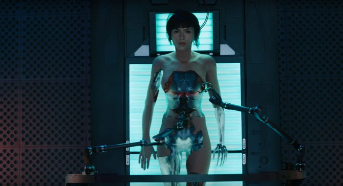 film  ajánló japán Scarlett Johansson Kitano Takeshi anime adaptáció Kiborg Ghost in the Shell Szellem a palackban
