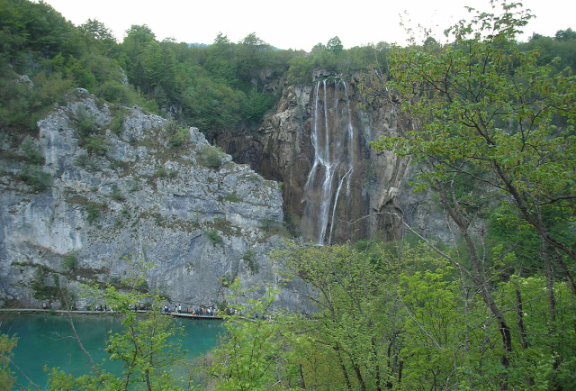 Horvátország szurdok túraút Plitvice vízesések