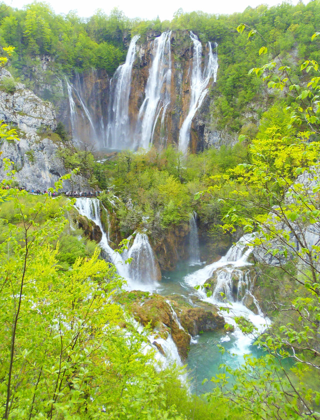 Horvátország szurdok túraút Plitvice vízesések