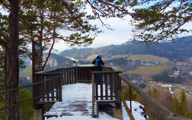 Ausztria Alsó-Ausztria Semmering vonat Semmeringbahn