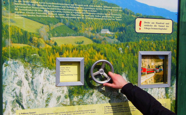 Ausztria Alsó-Ausztria Semmering vonat Semmeringbahn