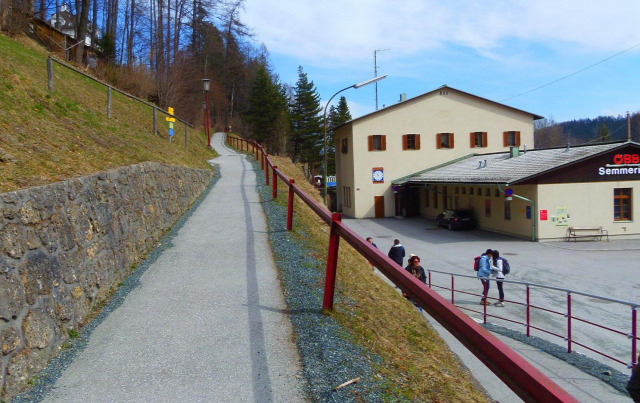 Ausztria Alsó-Ausztria Semmering vonat Semmeringbahn