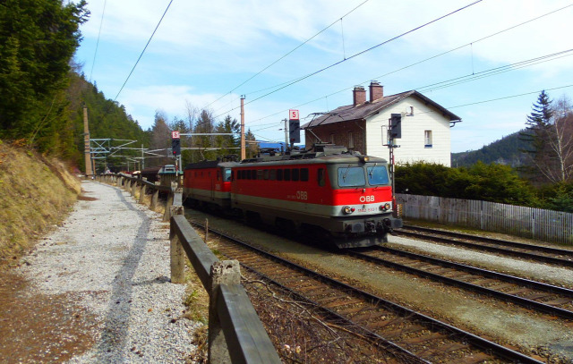 Ausztria Alsó-Ausztria Semmering vonat Semmeringbahn