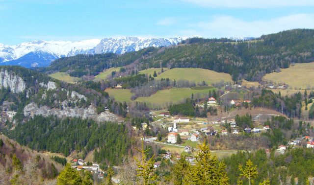 Ausztria Alsó-Ausztria Semmering vonat Semmeringbahn